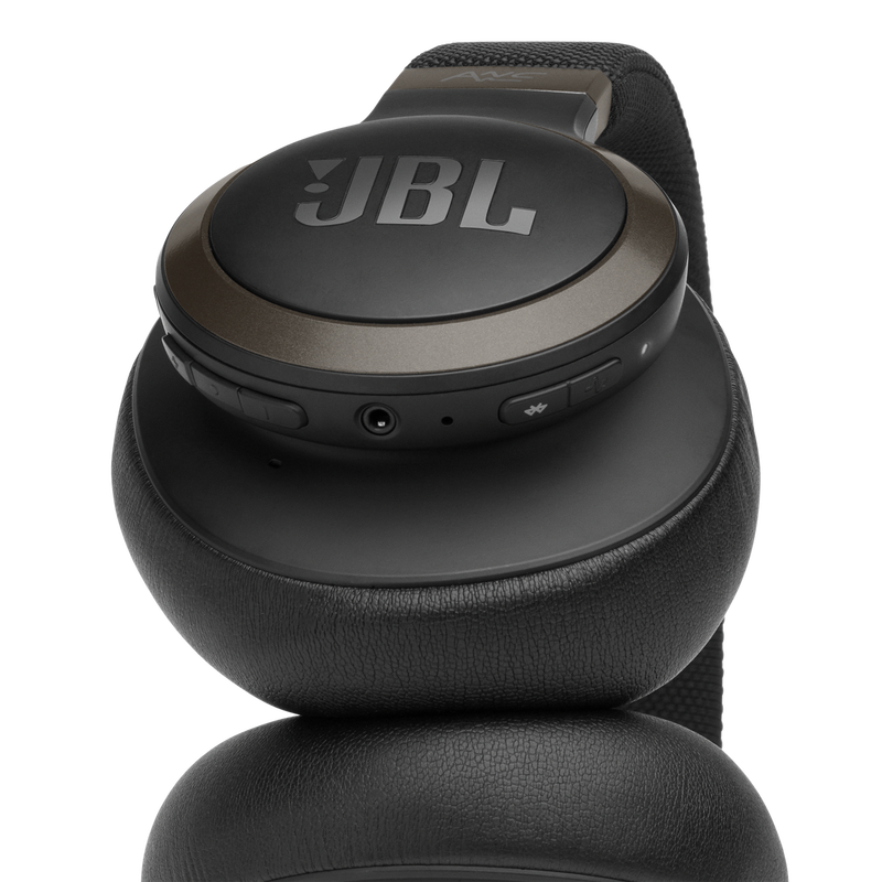 JBL Live 650BTNC - Black - Wireless Over-Ear Noise-Cancelling Headphones - Detailshot 2 image number null